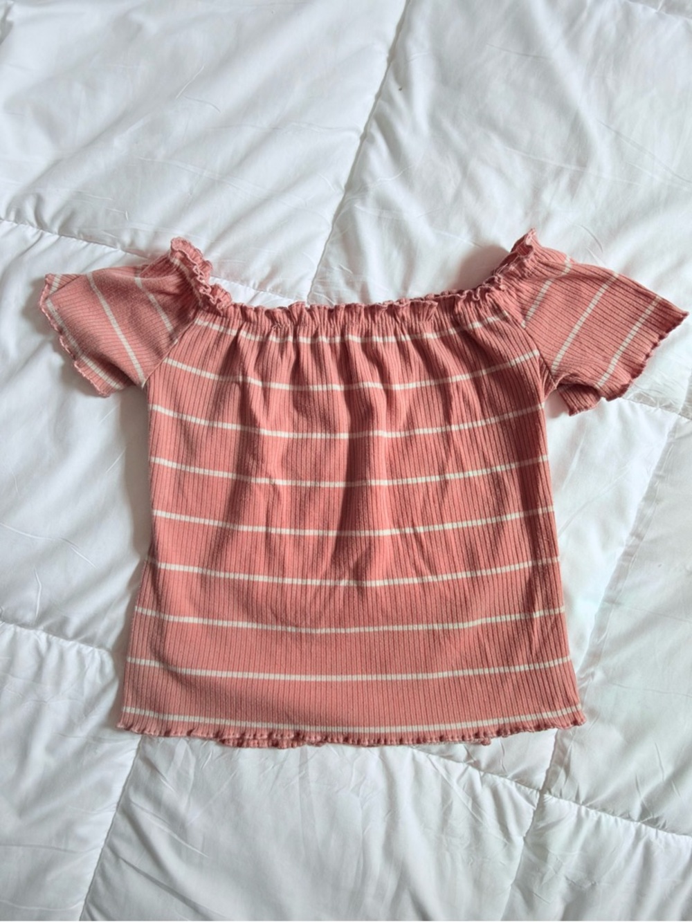 off the shoulder crop top